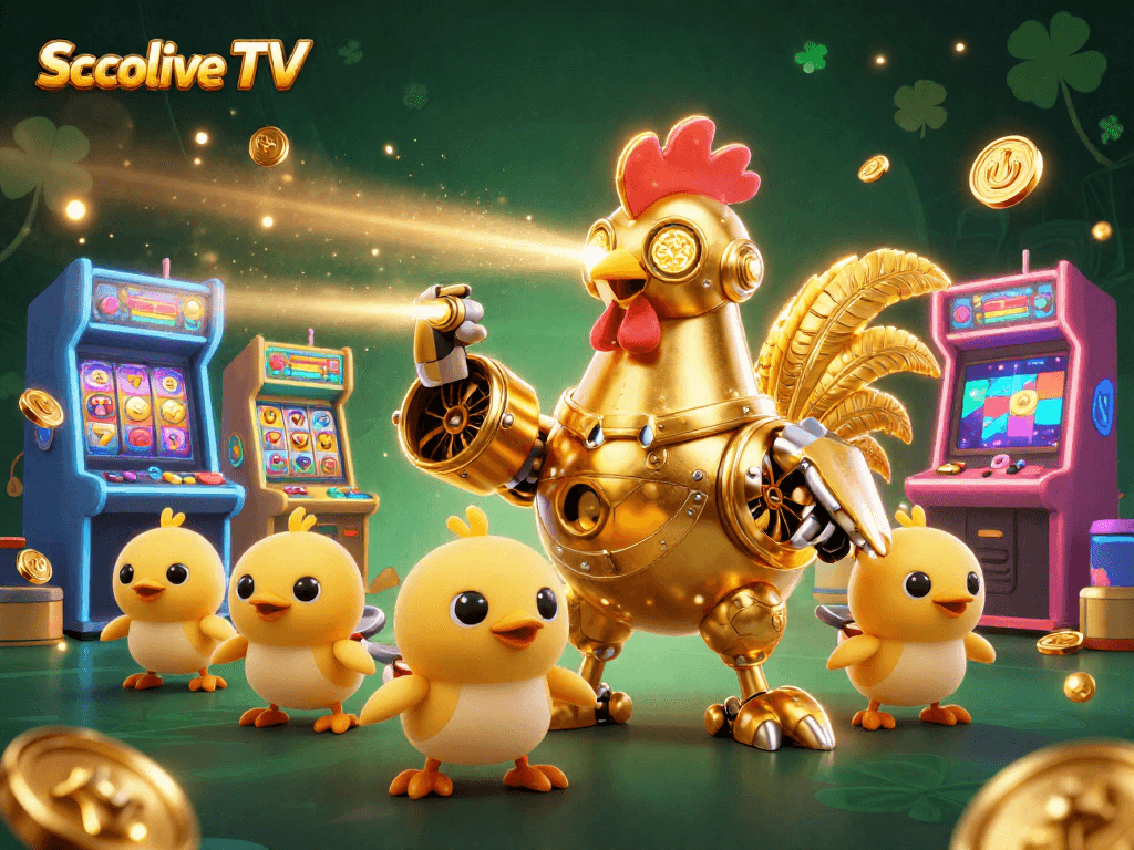 Experience exhilarating gameplay through Socolive TV with vibrant 3D casino elements and futuristic characters.