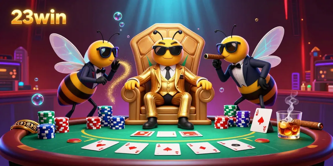 Experience thrilling gameplay at 23win with our unique 3D casino illustration featuring vibrant characters and dynamic elements.