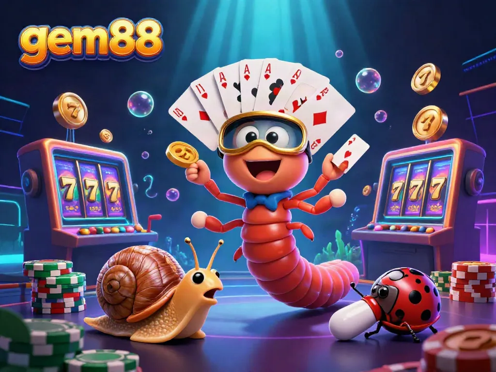 Engaging gem88 slot scene with a lively dealer and dynamic game elements creating excitement