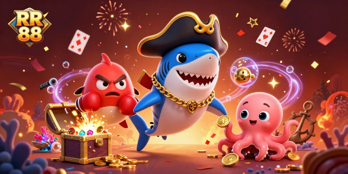 Experience thrilling gaming at RR 88 with a pirate-themed adventure, showcasing vibrant underwater treasures.