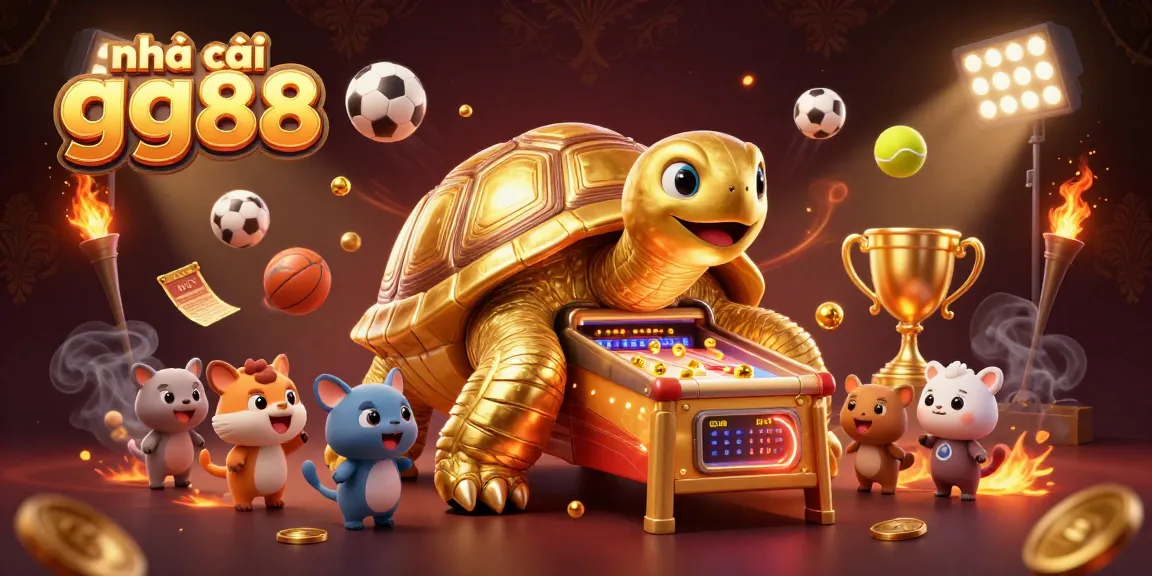 Experience the excitement of nhà cái gg88 with a vibrant illustration showcasing dynamic gambling scenes and sports elements.